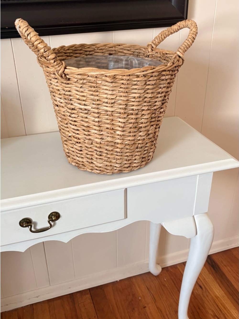Natural Woven Seagrass Planter Basket - Tan 12”